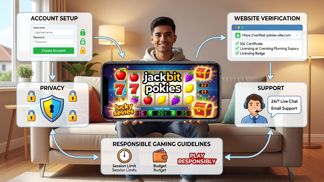 How to Safely Play Free Pokies and Mobile Entertainment Games: Account Setup, Website Verification, Privacy, Support, and Responsible Gaming Guidelines