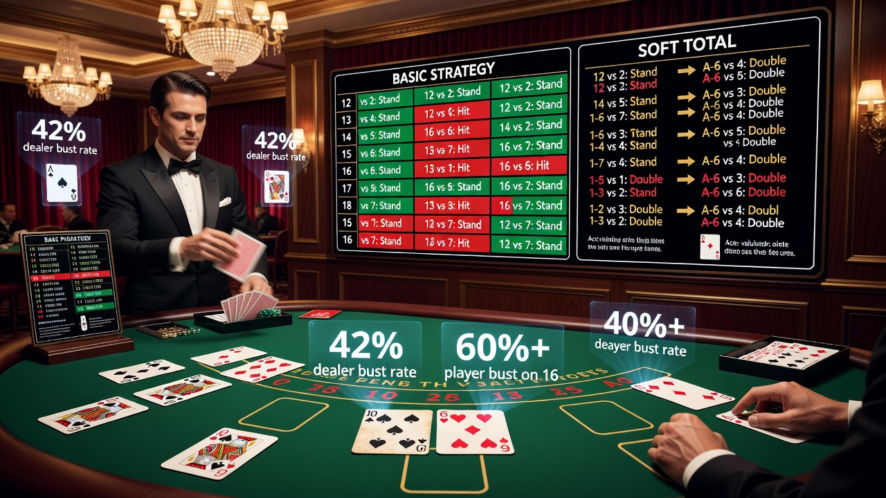 Blackjack Strategy: How to Calculate Odds and Make Smarter Decisions to Minimize Bust Risk