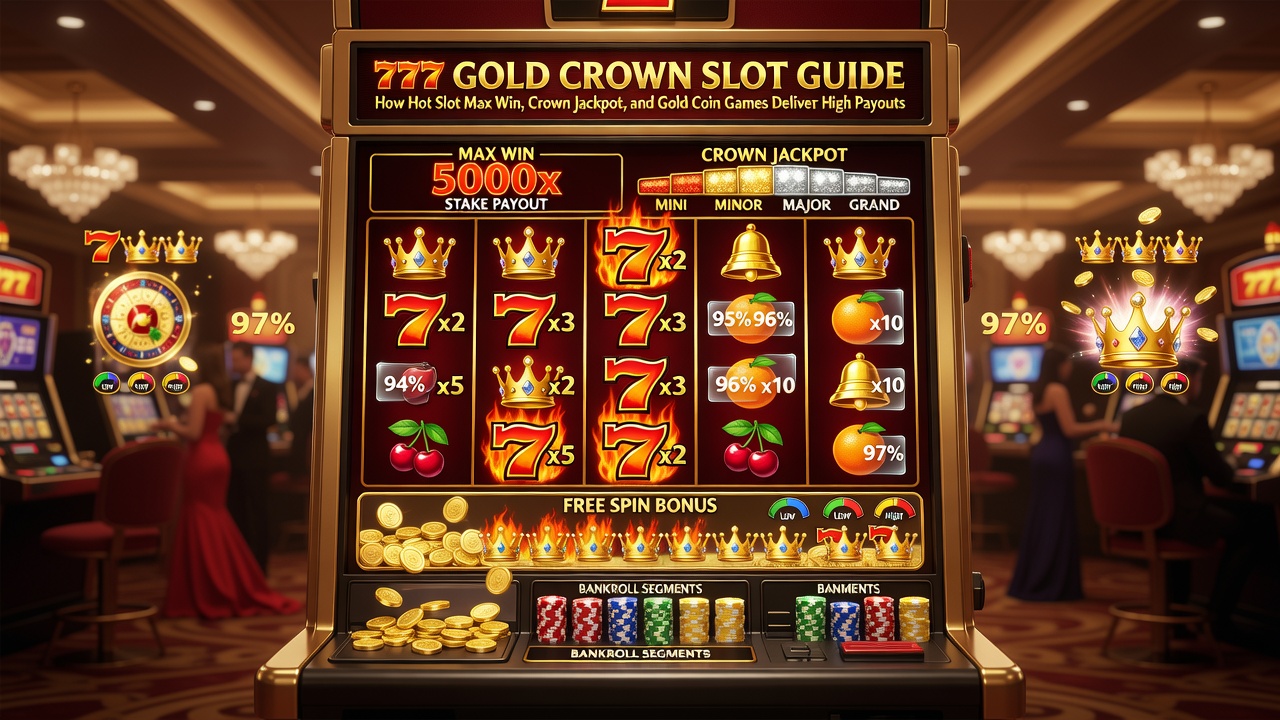 777 Gold Crown Slot Guide: How Hot Slot Max Win, Crown Jackpot, and Gold Coin Games Deliver High Payouts