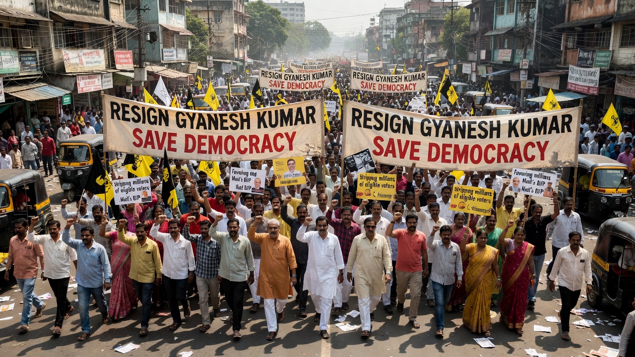 India Protests Grow Over Election Chief's Voter Roll Decisions