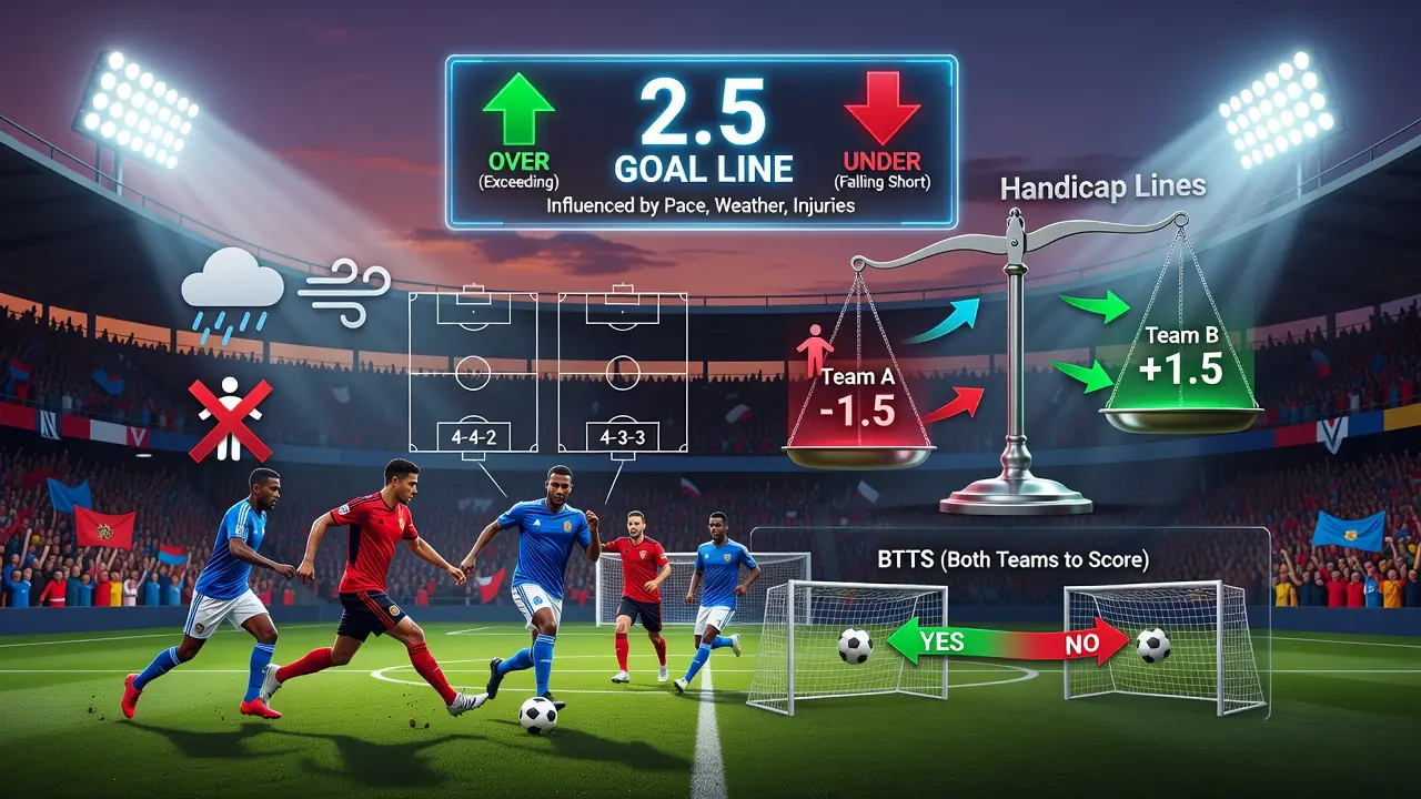 Decoding Over/Under, Handicap and BTTS Betting Markets
